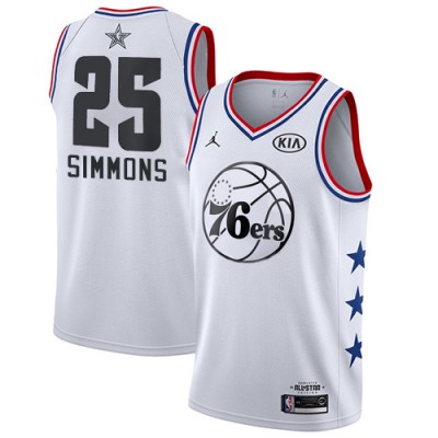 Nike Philadelphia 76ers #25 Ben Simmons White Youth NBA Jordan Swingman 2019 All-Star Game Jersey